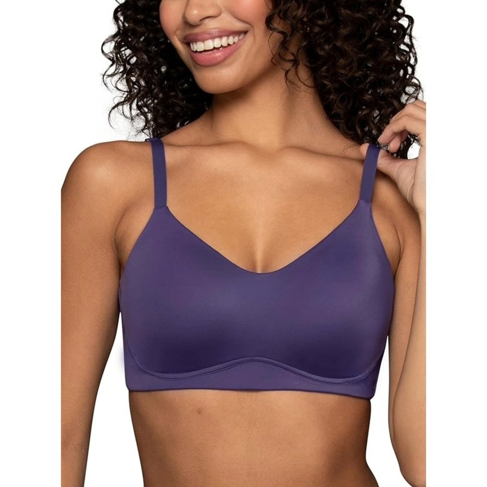 Vanity Fair Beauty Back Simple Sizing Wireless Comfort Bra XL Moody Blue NWT - Picture 2 of 11